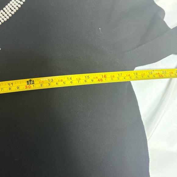 Pink Poodle black 3/4 sleeve pullover sweater - Picture 9 of 11